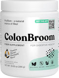 ColonBroom Psyllium Husk Powder with Stevia (Tropical Fruits) - Colon Cleanse for Bloating Relief &amp Gut Health - Colon Broom Fiber Powder Drink - Vegan Fiber Powder Stevia Supplement 50 Servings