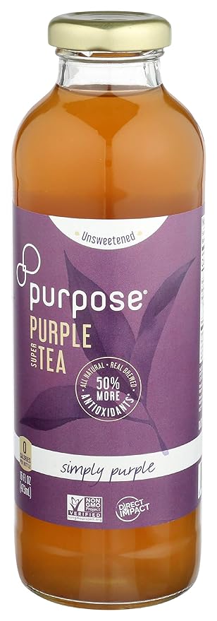 Purpose Tea Simply Purple Unsweetened Tea 16 FZ
