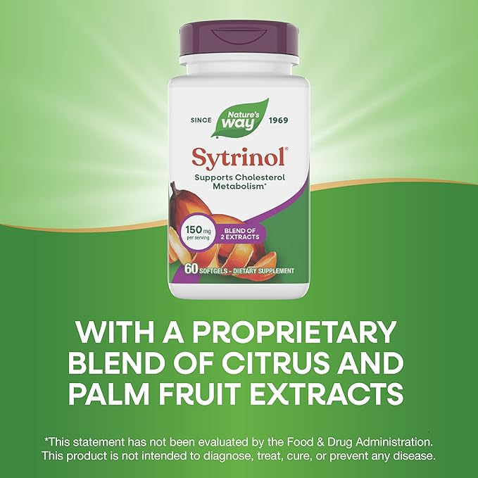 Nature's Way Sytrinol Cholesterol Control Premium Blend 60 Softgels