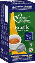 100 Italian Coffee for Espresso Lovers Aluminium Capsules compatible with Original Line Nespresso machines (1 Count (Pack of 100) Aluminum Brasil)