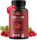 Blood Circulation Supplement 120 Capsules Supports Leg Vein Heart Vessels and Cardiovascular Health with Niacin L-Arginine Ginger Cayenne Pepper Hawthorn Diosmin Blood Flow Pills