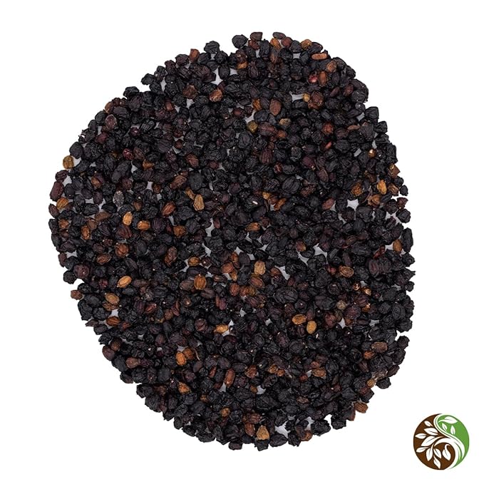 MagJo Dried Elderberries - 100% Wild crafted Dried Elder berries - 2lb Bulk - Non-Irradiated Non-GMO Whole Black Elderberry Immune Support - Raw Vegan Sambucus 2 Pack