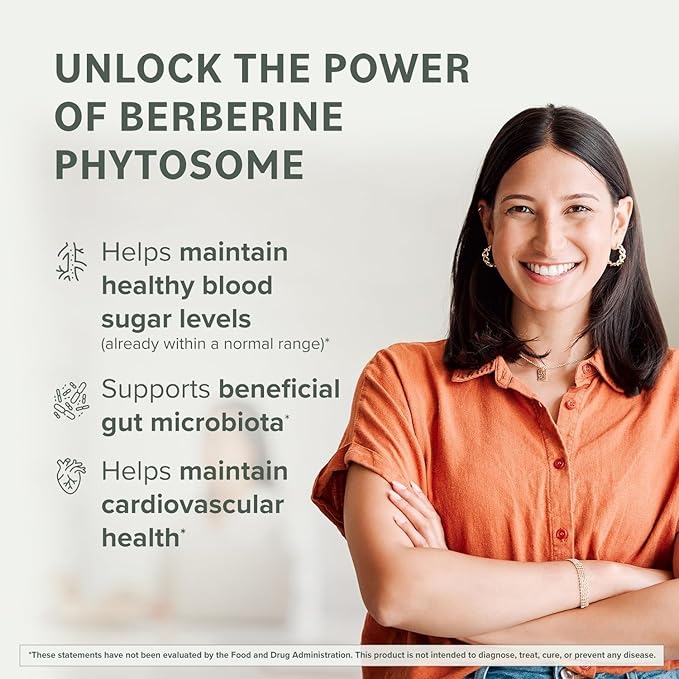 Prominent Nutrition Berberine Phytosome Supplement Healthy Gut Support 550 mg 60 Count - 2 Pack