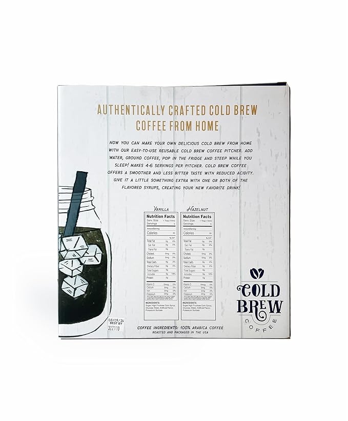 Coffee Masters Cold Brew Pitcher Gift Set