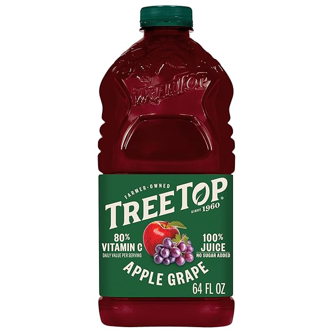 Tree Top 100% Juice Apple Grape 64 Fl Oz (Pack of 8)