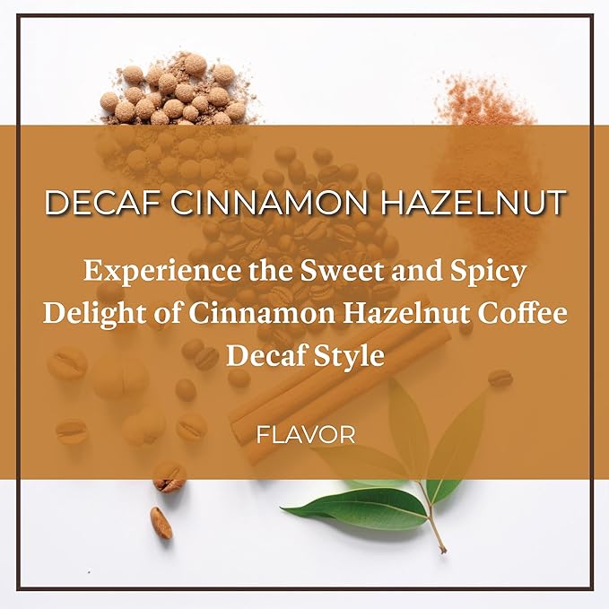San Diego Coffee DECAF Cinnamon Hazelnut Medium Roast Ground Coffee 16-Ounce Bags (Pack of 2) Café descafeinado molido tostado