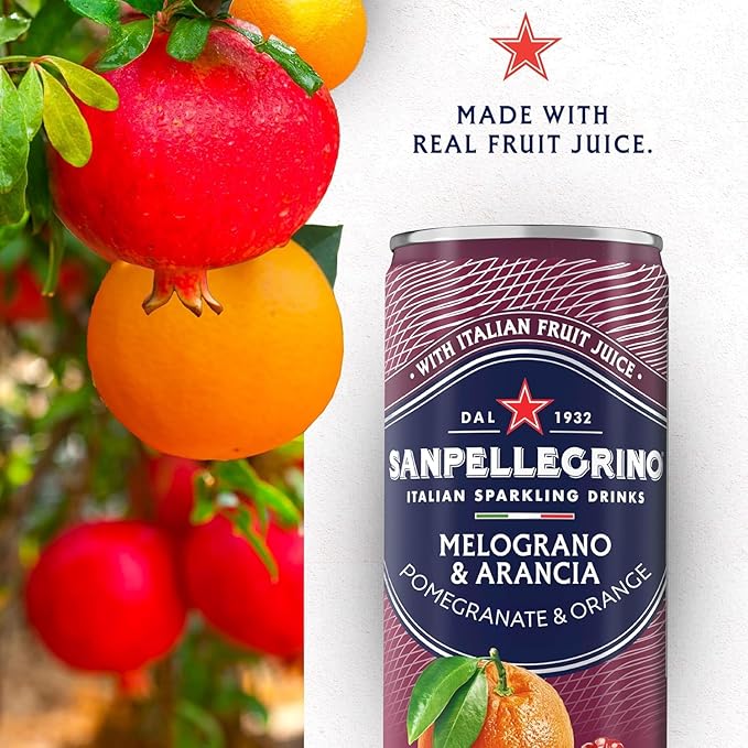 San Pellegrino Sparkling Water Variety Pack 12 x 6.7 fl oz – 6 Pomegranate &amp 6 Prickly Pear Refreshing Italian Carbonated Beverage
