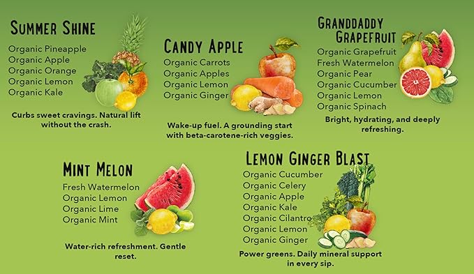 2 Day Juice Cleanse – 12 Cold-Pressed Juices | GoodStuff Summer Slim Detox | Fresh Ready-to-Drink Reset