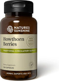 Nature's Sunshine Hawthorn Berries 100 Capsules | Helps Enhance Heart Muscle Function and Provides Circulatory System Support