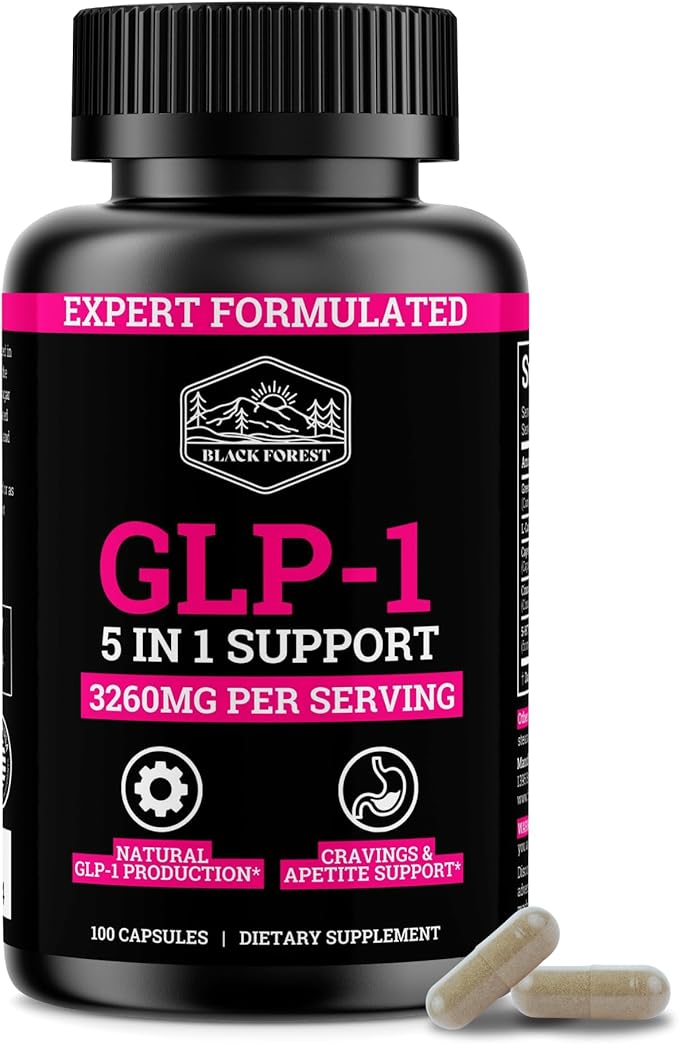 GLP-1 Supplement Support (GLP-1 Supplement Women) GLP Activate with GLP-1 Probiotic &amp Green Tea Extract (5 in 1 GLP-1 Booster) 3260mg Per Serving (1 Month Supply) For Metabolism Support