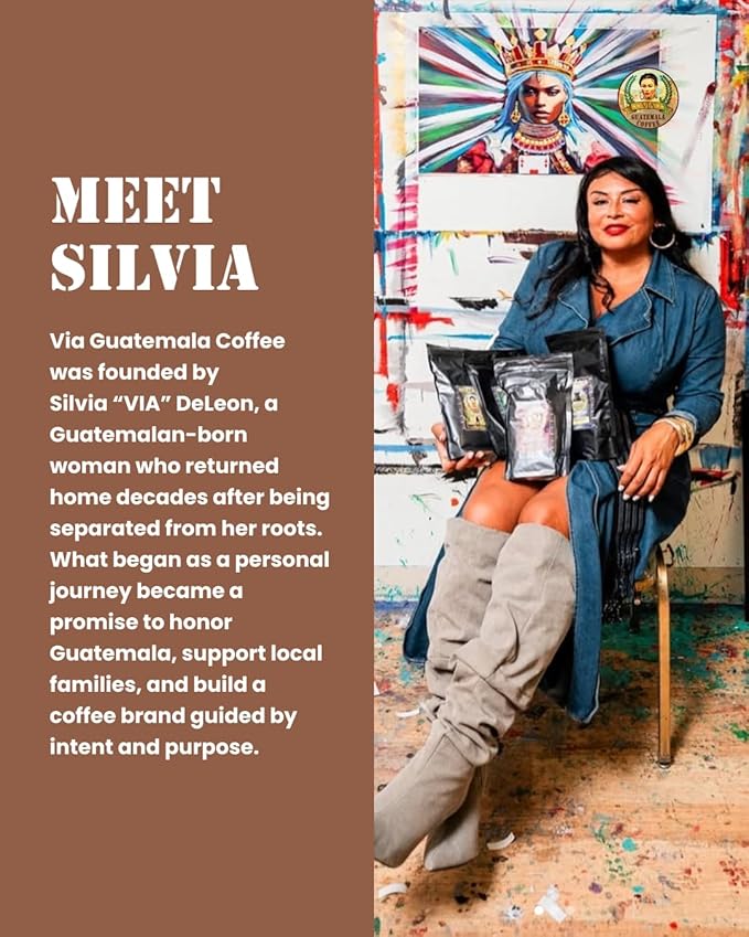 VIA Guatemala Coffee – Guatemala Medium Roast Ground Coffee Single-Origin Arabica Mayan Warrior 16 oz