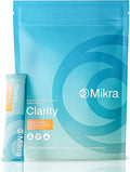 Mikra Clarity Nootropic Focus Drink Mix - Daily Cognitive &amp Calm Support Formula with Citicoline Lion’s Mane &amp L-Theanine - Calm Drink Mix &amp Focus Aid for Energy and Clarity - 14 Single-S