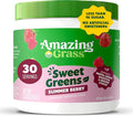 Amazing Grass Sweet Greens and Superfoods Powder for Digestive Health Greens Powder Digestive Enzymes Probiotics Spirulina Chlorella Summer Berry 30 Servings