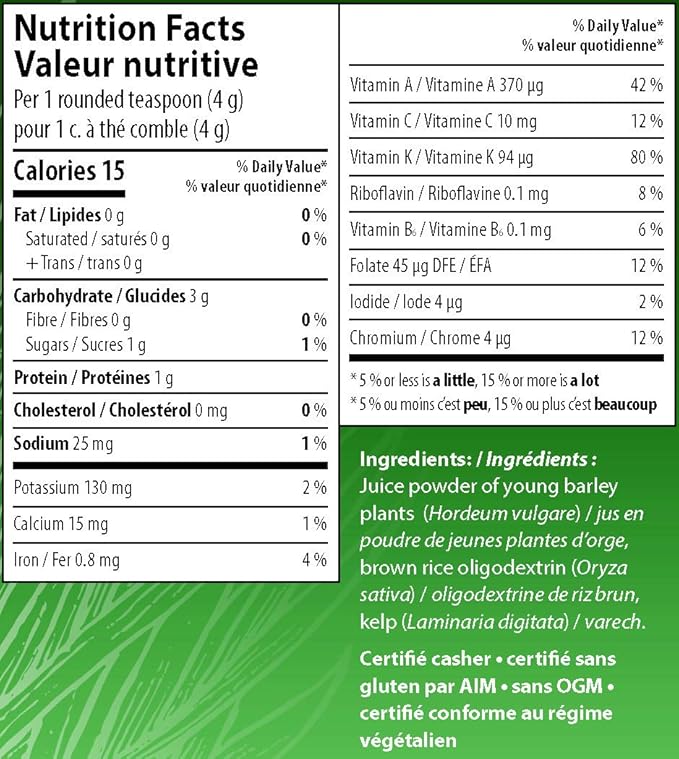 BarleyLife - Family Size (12.7 oz) Barley Grass Powder