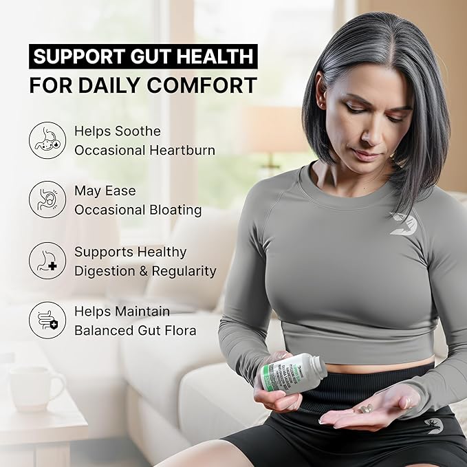 16 in 1 Slippery Elm Bark for Women &amp Men - Digestive Health &amp Leaky Gut Wellness Supplement - Probiotic Psyllium Husk Cascara Magnesium &amp Marshmallow Root Complex - DGL Licorice Extrac