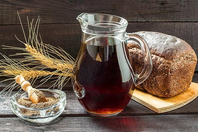 Imported Russian Rye Bread Soft Drink Kvass Golden Barrel 0.5l/16.9oz - Pack of 5 - Zheltaya Bochka