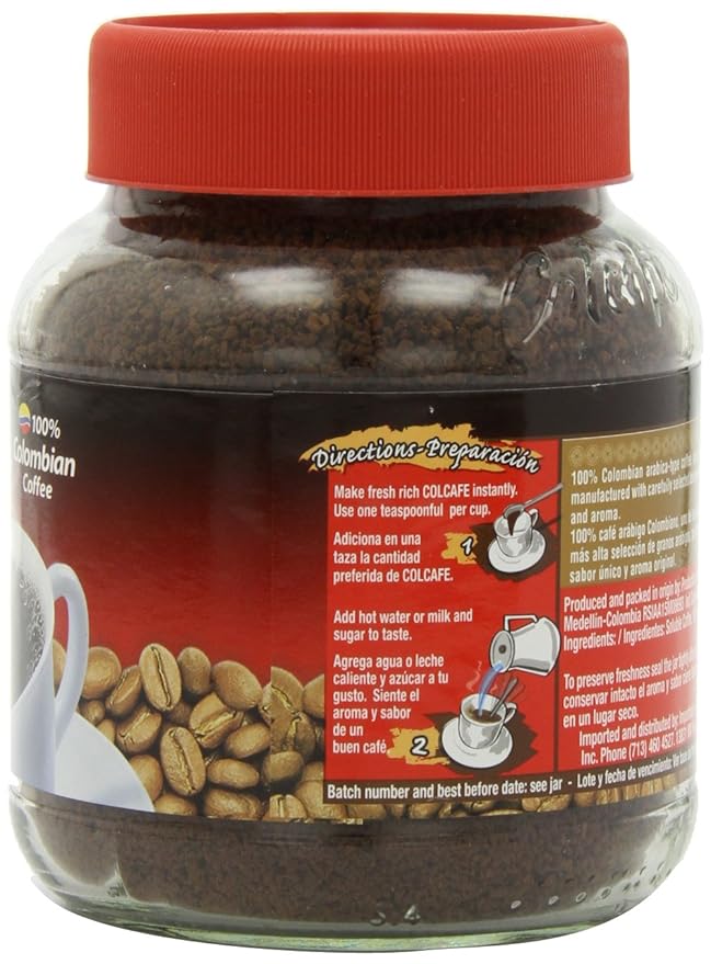 Colcafe Instant Coffee 7.05-Ounce (Pack of 4)