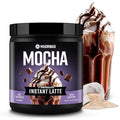 Premium All-Natural Chocolate Mocha Flavored Instant Coffee Cold Brew Latte Mix - 8 Servings - High Caffeine Rich &amp Flavorful Gluten-Free Convenient | MADRINAS
