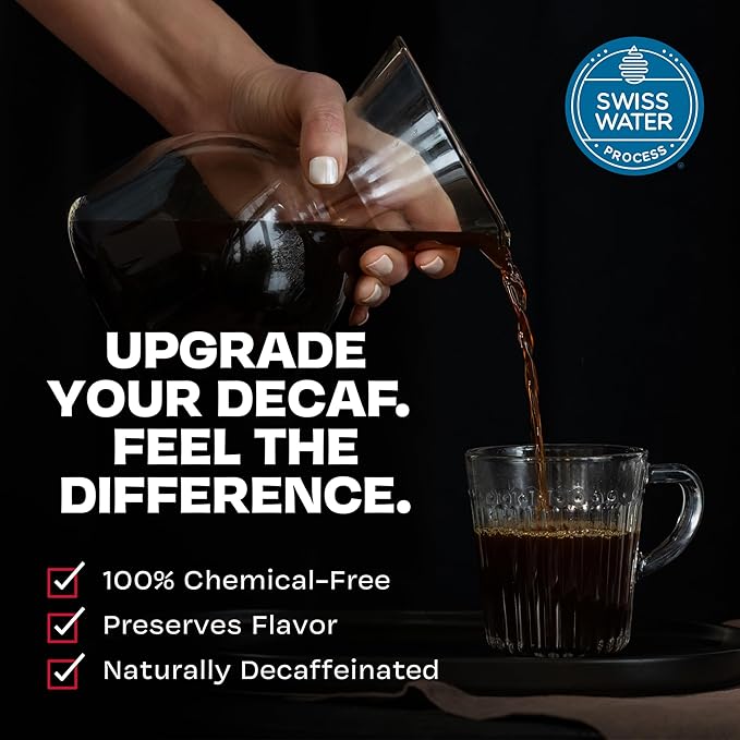 Danger Coffee by Dave Asprey Remineralized Mold Free &amp Lab Tested Swiss Water Decaf Whole Bean Coffee Medium Roast Decaffeinated 10.9 Ounce