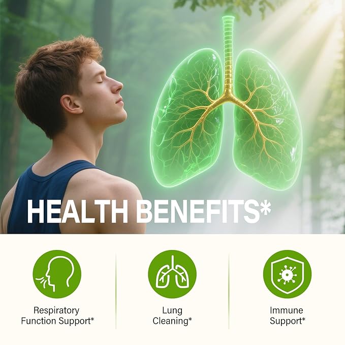 HerbOLITHIC Thyme Tea Bags for Respiratory Function Support &amp Lung Cleaning 9-in-1 Herbal Tea with Licorice Echinacea Reishi Spore Powder Extract for Immune Support 30 Teabags - Té de Tomillo