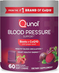 Qunol Beets Chews for Blood Pressure Support 3 in 1 Beets + CoQ10 + Grape Seed Extract Supports Healthy Blood Circulation &amp Heart Healthy Energy 60 Chews