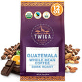 Twiga Coffee Guatemalan Coffee Beans – Premium Dark Roast Arabica Guatemala Whole Beans with Rich Chocolate Nutty &amp Orange Notes – Single Origin Whole Bean Coffee – 12 oz