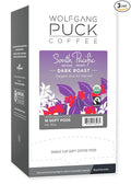 Wolfgang Puck Coffee Organic South Pacific Dark Fair Trade 9.5 Gram soft Pods 18 Count (Pack of 3)