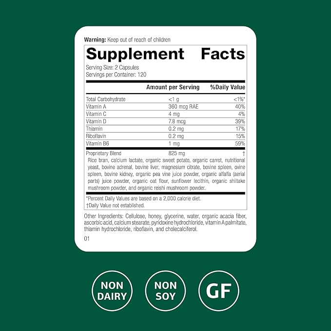 Standard Process Catalyn Gluten Free 240ct Capsules 120 Servings