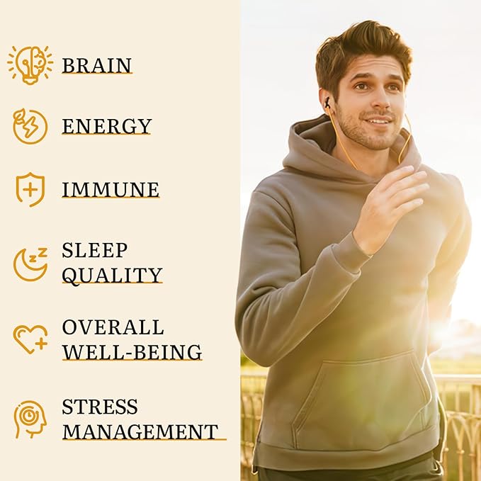 Japanese Reishi Mushroom Supplement 800mg with Reishi Mushroom Extract 500mg &amp Shell-Broken Spores 200mgOrganic Mushroom Capsules for Immune System - Real Fruiting Body (Pack of 2)