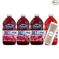 Ocean Spray Diet Variety Pack Juice Drink 64 fl oz Plastic Bottle 4 Pack + 15 Sugarcane Disposable Straws by KOOL8SHOP Infinite Deals
