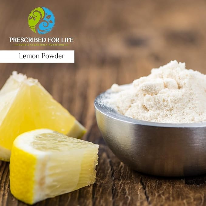 Prescribed for Life Lemon Juice Powder Natural Spray Dried &amp Unsweetened Non GMO Lemon Juice Reconstitute Ratio 1:2 (50lb)
