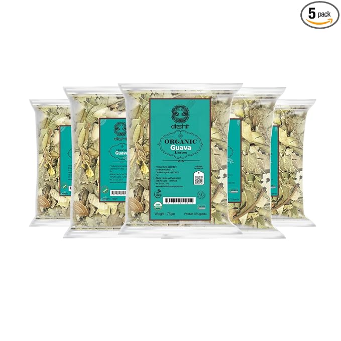 Akshit Dried Guava Leaves Hojas De Guayaba Secas13oz Natural Dried Leaves Aromatic Guava Leaf Tea Vegan Non GMO.