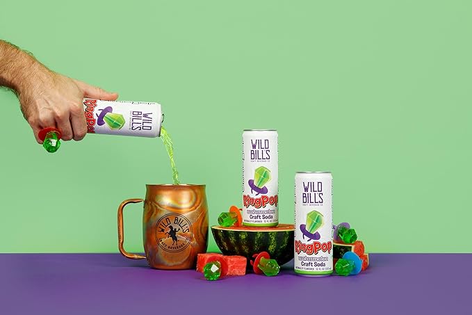 Wild Bill's 12 Flavor Craft Soda Soft Drinks Variety Pack Root Beer Strawberry Cream Cola + MORE Pure Cane Sugar NO High Fructose Corn Syrup Caffeine &amp Gluten Free Vegan (12 oz 12-Pack)