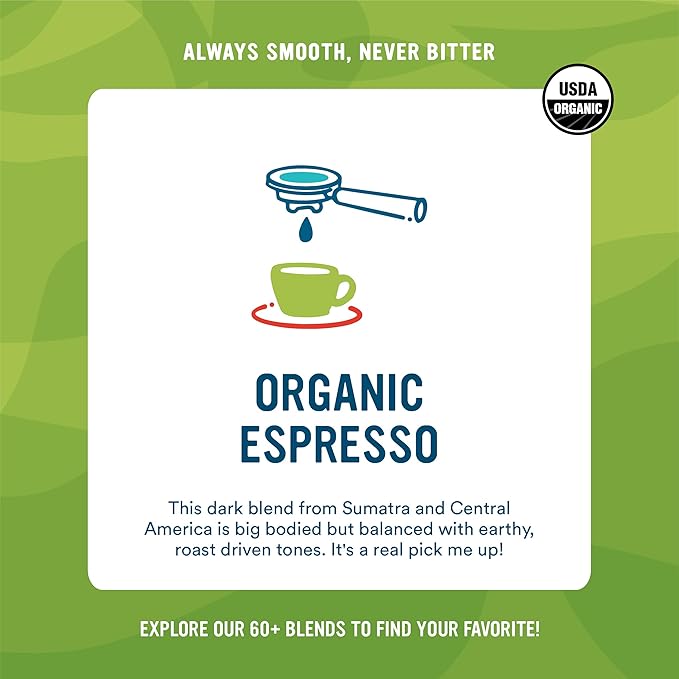 Cameron's Coffee Roasted Whole Bean Coffee Organic Espresso 28 Ounce