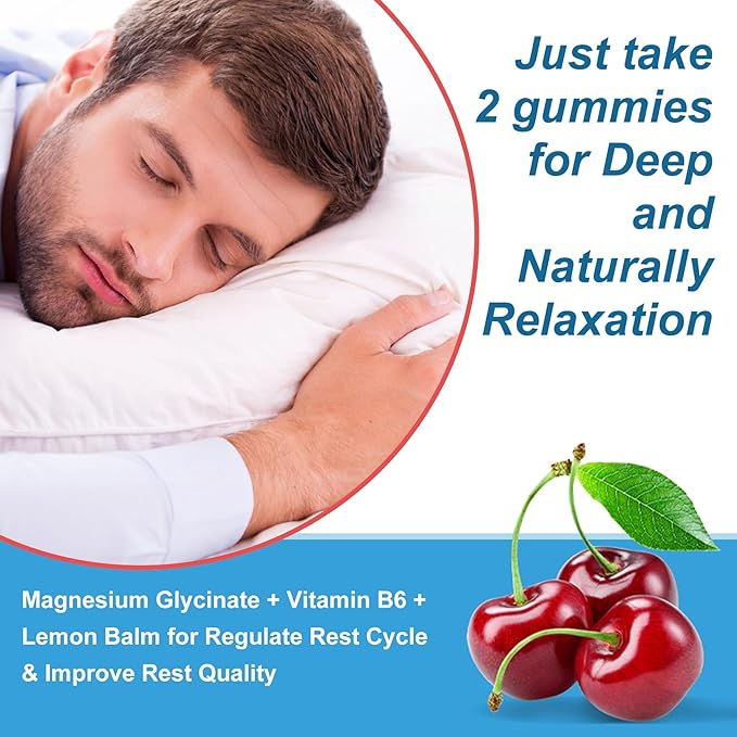 Ashwagandha Gummies Magnesium Glycinate Gummies 2000mg for Adults Vitamin B6 Zinc Rhodiola Rosea Lemon Balm Relaxation Support Natural Zzz Brain Muscle Stamina Energy Sugar Free