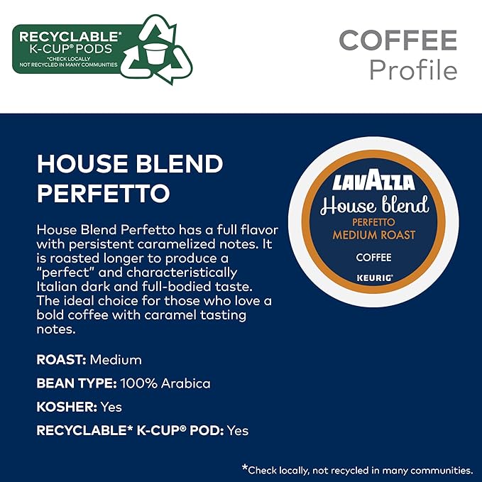 Lavazza Coffee Variety Pack Keurig Single-Serve K-Cup Pods 60 Count
