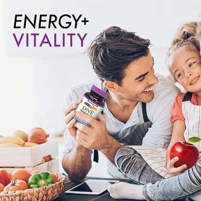 Bluebonnet Nutrition Men’s One Vegetable Capsule Whole Food Multiple K2 Organic Energy Vitality Non-GMO Gluten Soy &amp Milk Free Kosher 3 Month Supply 90 Count