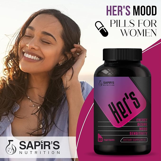 Female Libido Booster for Women - Increase Passion Desire &amp Excitement - Relieve Stress Reduce Dryness &amp Heighten Sensitivity Her's Hornygoatweed Energy Supplement for Women in the Mood Enh