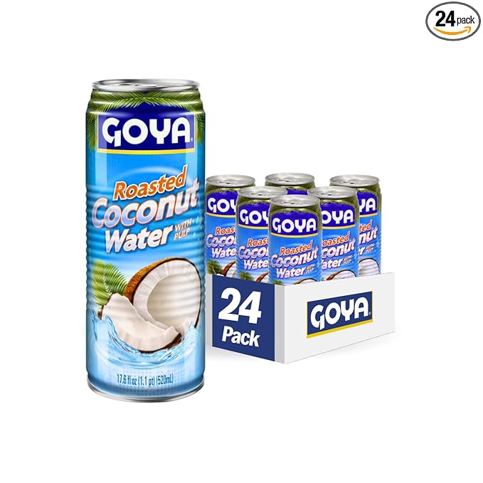 Goya Foods Roasted Coconut Juice 17.6 Fl Oz (Pack of 24)