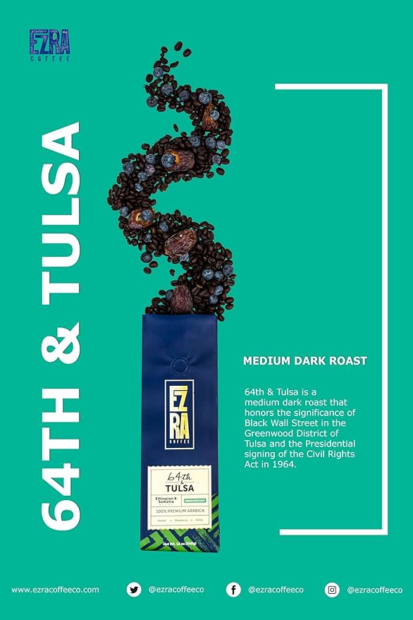 64th &amp Tulsa Medium Roast Ground Coffee - 12 ounce