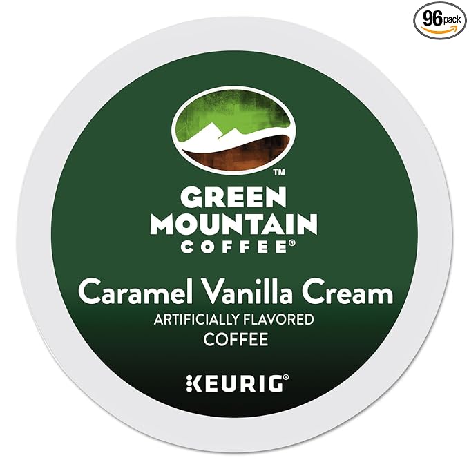 Green Mountain Coffee Roasters 6700CT Caramel Vanilla Cream Coffee K-Cups 96/carton