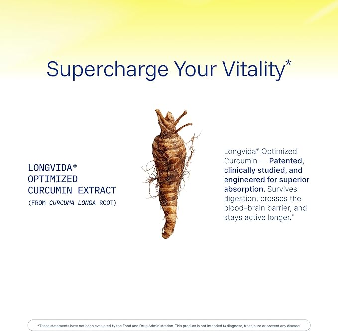 ProHealth Turmeric Curcumin Supplement: 285 Times More Bioavailable - Developed by Neuroscientists. 1000 mg Concentrated Longvida Curcumin Extract Per Serving (60 X 500mg Capsules Per Bottle) (6 Pack)