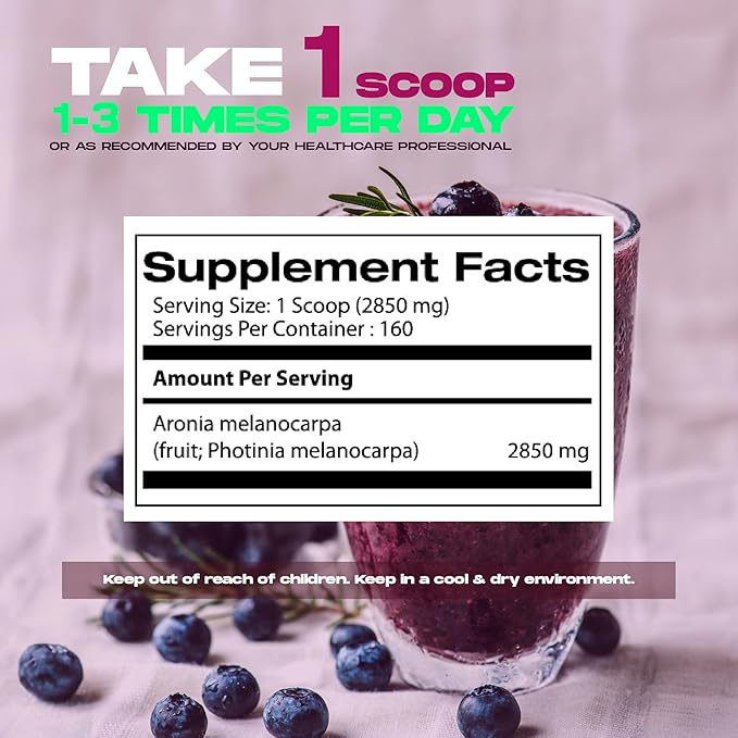 Samsara Herbs Aronia Berry 20:1 Extract Powder (16oz/454g) - Antioxidant Flavonoids and Polyphenols Supplement - High ORAC - Native American Berry - Improved Wellbeing