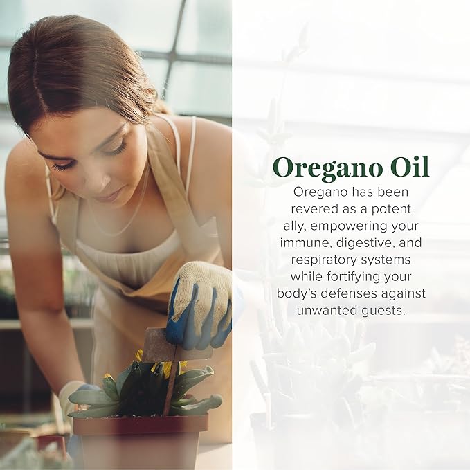 Global Healing Center - Oregano Oil Capsules with Organic Ingredients &amp Cayenne Pepper Extract Oregano Capsules for Immune System Support Respiratory Health Digestion Gas &amp Gut Wellness (6