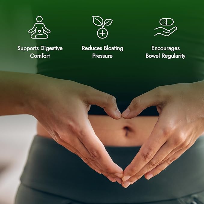 IBS Support - Vitamin D Psyllium Husk Fennel - 180 Capsules - 3 Month Supply