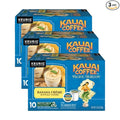 Kauai Coffee K-Cup Pods for Keurig Brewers – Arabica Coffee 10% Hawaiian – Medium Roast Banana Flavor with Creamy Vanilla – Banana Crème (Pack of 3)