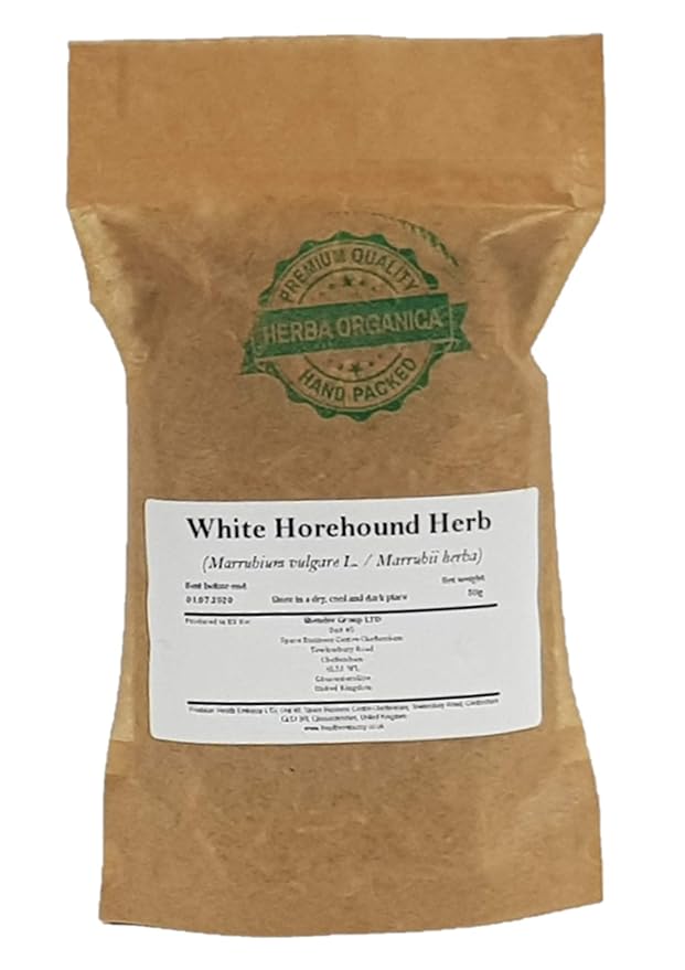 Herba Organica White Horehound Herb - Marrubium L - Herbal Tea (50g)