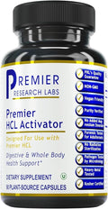 Premier Research Labs Premier HCL Activator - Pepsin Digestive Enzymes Supplement for Optimal Digestive Function for Men &amp Women Low Stomach Acid Nutrient Absorption - 90 Vegetarian Capsules