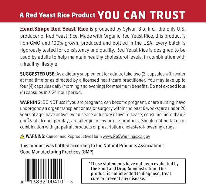 OTC Red Yeast Rice 120 Count