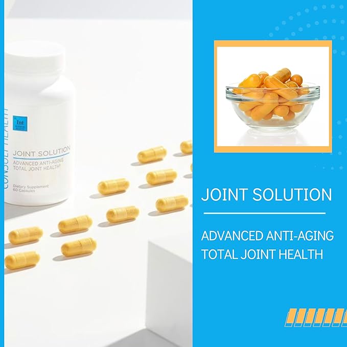 Consult Health Joint Solution Advanced Total Joint Health Dietary Supplement for Relief Curcumin C3 Complex Turmeric for Maximum Flexibility UC Type II Collagen Hyaluronic Acid 30 Capsules